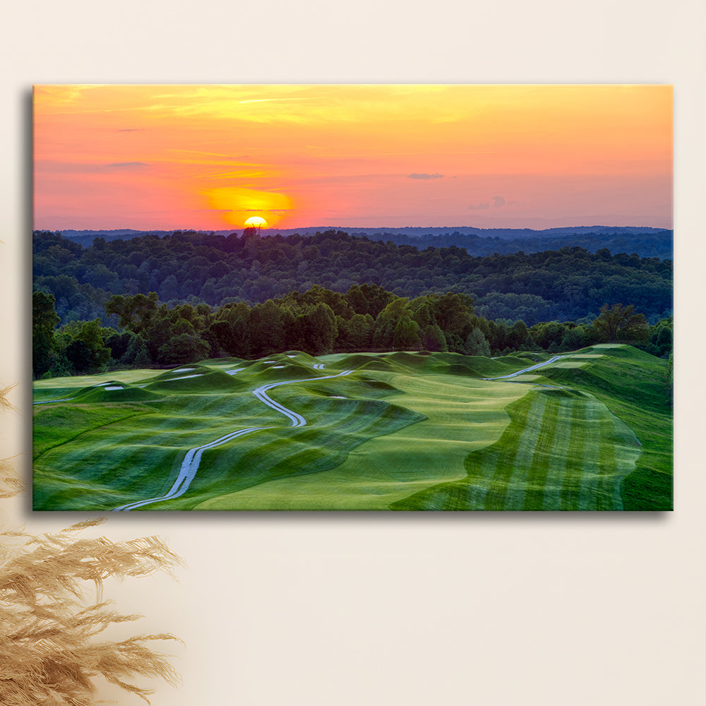 The Pete Dye Course At French Lick, Golf Art Print,Gifts Golf Lover