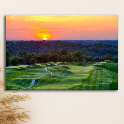 The Pete Dye Course At French Lick, Golf Art Print,Gifts Golf Lover