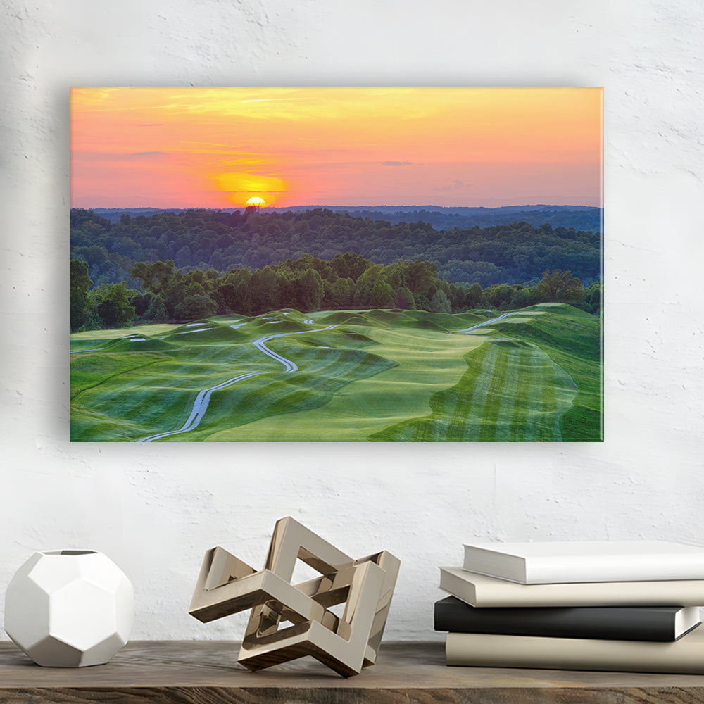 The Pete Dye Course At French Lick, Golf Art Print,Gifts Golf Lover