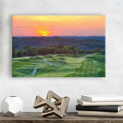 The Pete Dye Course At French Lick, Golf Art Print,Gifts Golf Lover