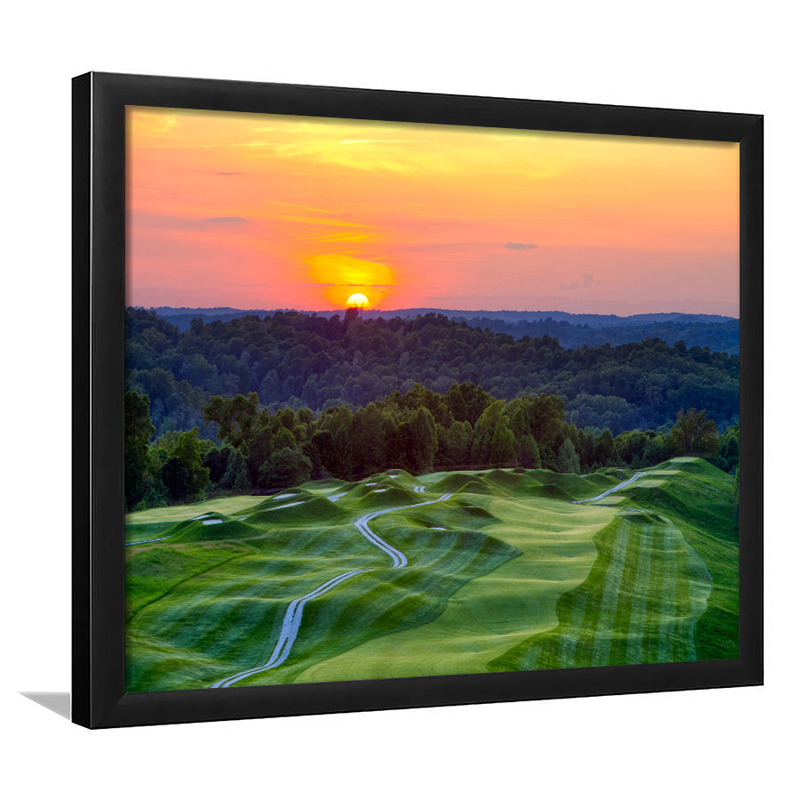 The Pete Dye Course At French Lick, Framed Art Print Wall Decor, Picture Framed