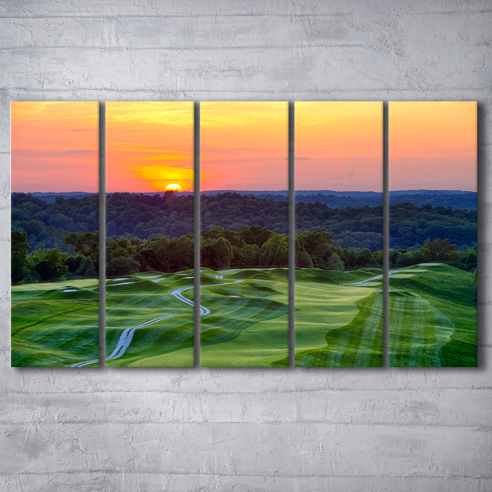 The Pete Dye Course At French Lick, Golf Art Print, Extra Large Canvas Print Wall Art
