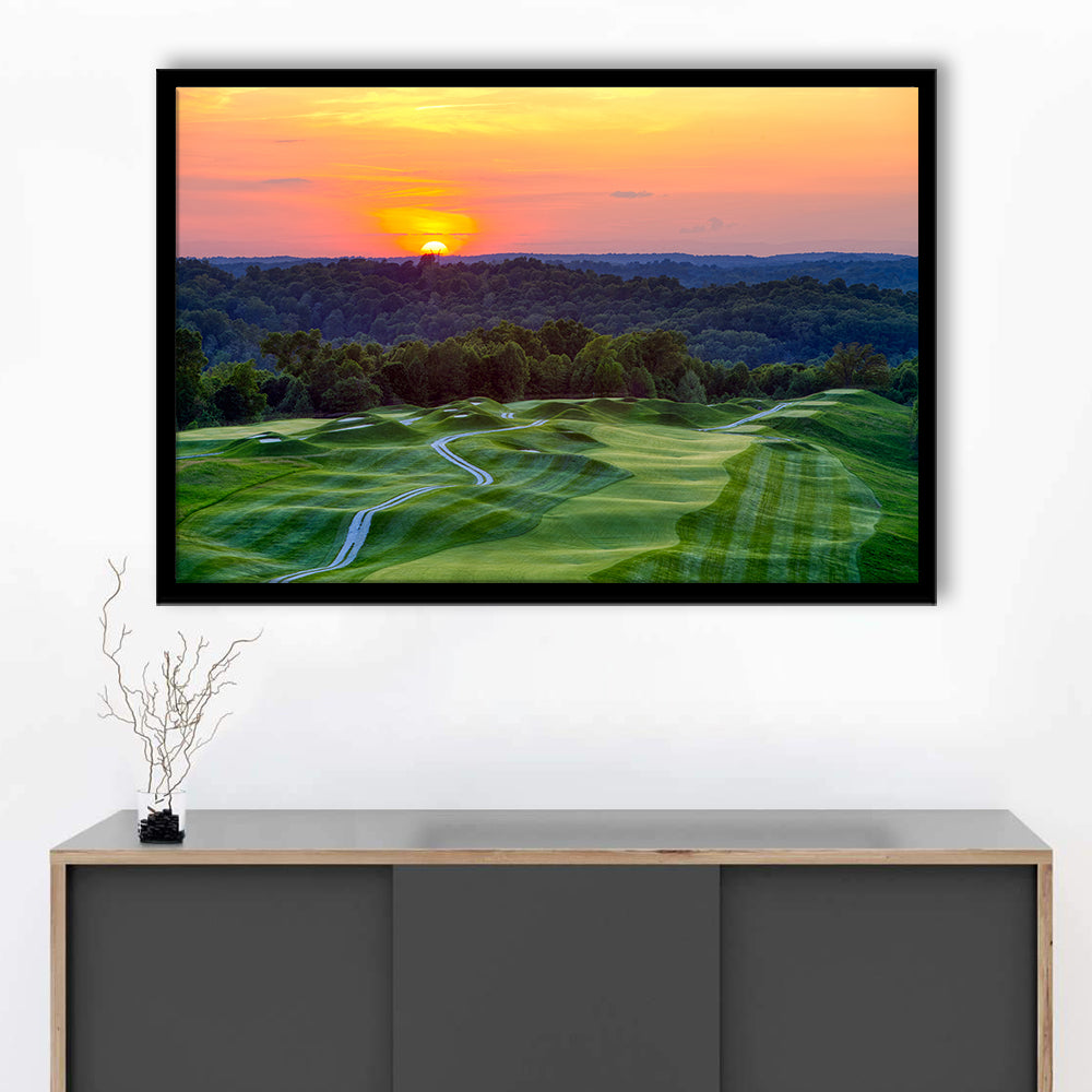 The Pete Dye Course At French Lick, Framed Art Print Wall Decor, Picture Framed