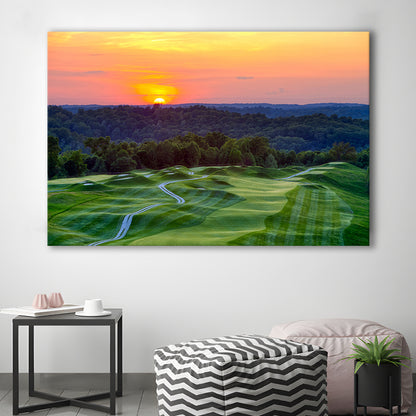 The Pete Dye Course At French Lick, Golf Art Print,Gifts Golf Lover