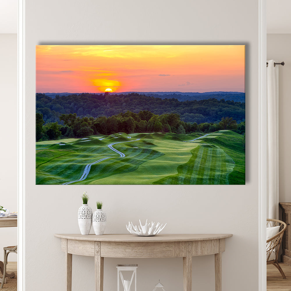 The Pete Dye Course At French Lick, Golf Art Print,Gifts Golf Lover