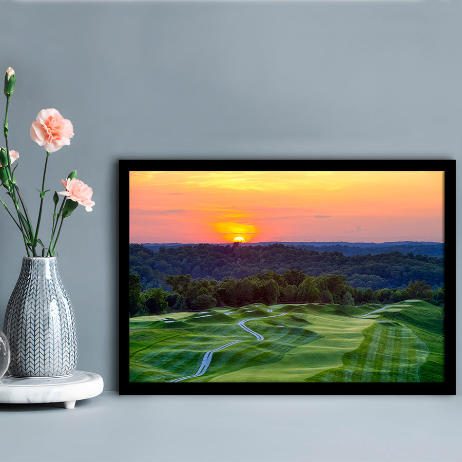 The Pete Dye Course At French Lick, Framed Art Print Wall Decor, Picture Framed