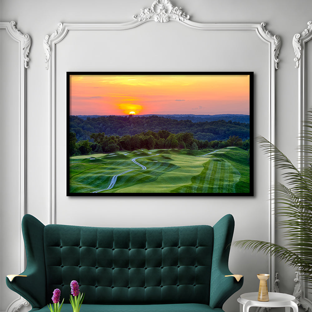 The Pete Dye Course At French Lick, Framed Art Print Wall Decor, Picture Framed