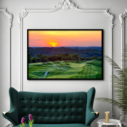 The Pete Dye Course At French Lick, Framed Art Print Wall Decor, Picture Framed