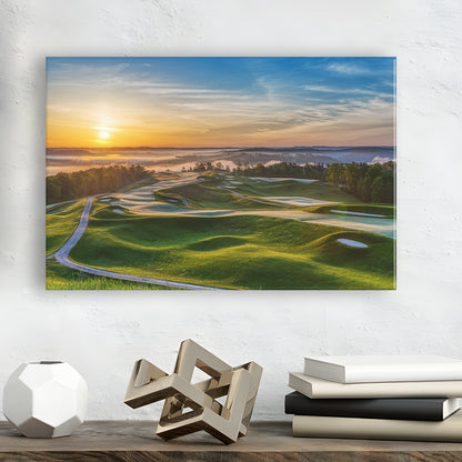 The Pete Dye Golf Course At French, Golf Art Print,Gifts Golf Lover