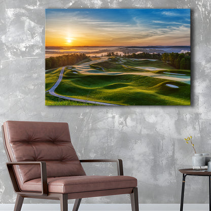 The Pete Dye Golf Course At French, Golf Art Print,Gifts Golf Lover