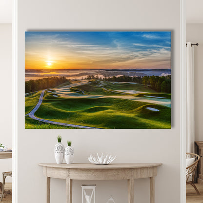 The Pete Dye Golf Course At French, Golf Art Print,Gifts Golf Lover