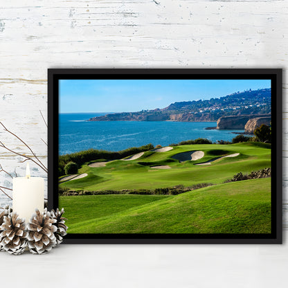 The Trump National Golf Course, In Rancho Palos Verdes California, Floating Framed Canvas Print Wall Art