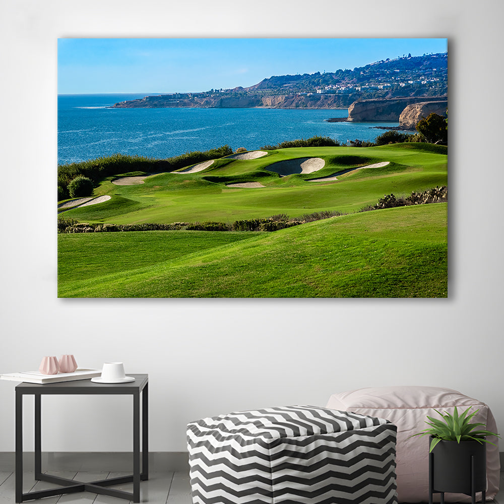 The Trump National Golf Course, In Rancho Palos Verdes California, Golf Art Print