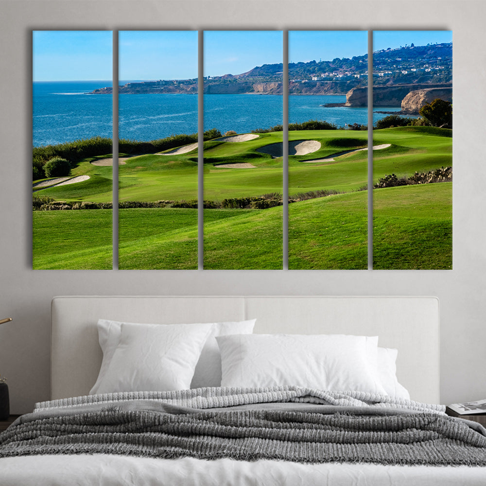 The Trump National Golf Course, In Rancho Palos Verdes California,  Extra Large Canvas Print Wall Art