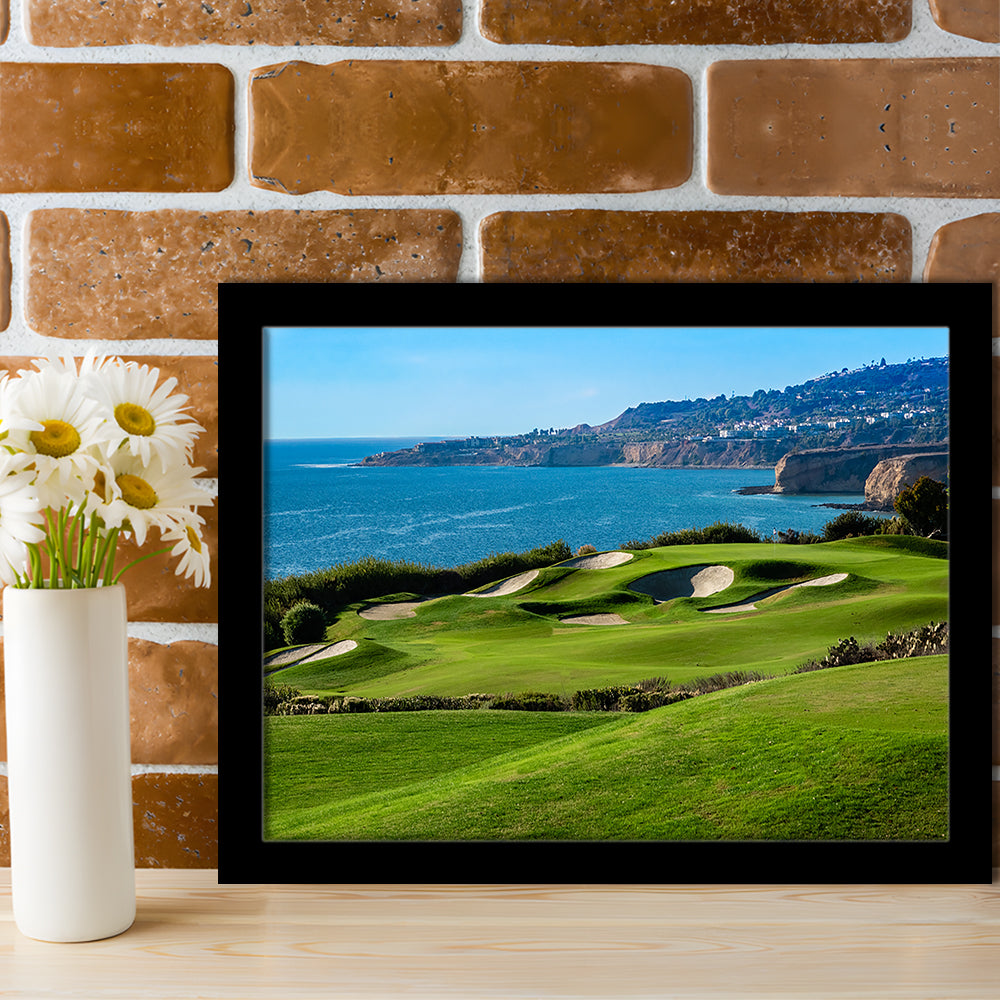 The Trump National Golf Course, In Rancho Palos Verdes California, Framed Art Print Wall Decor, Picture Framed