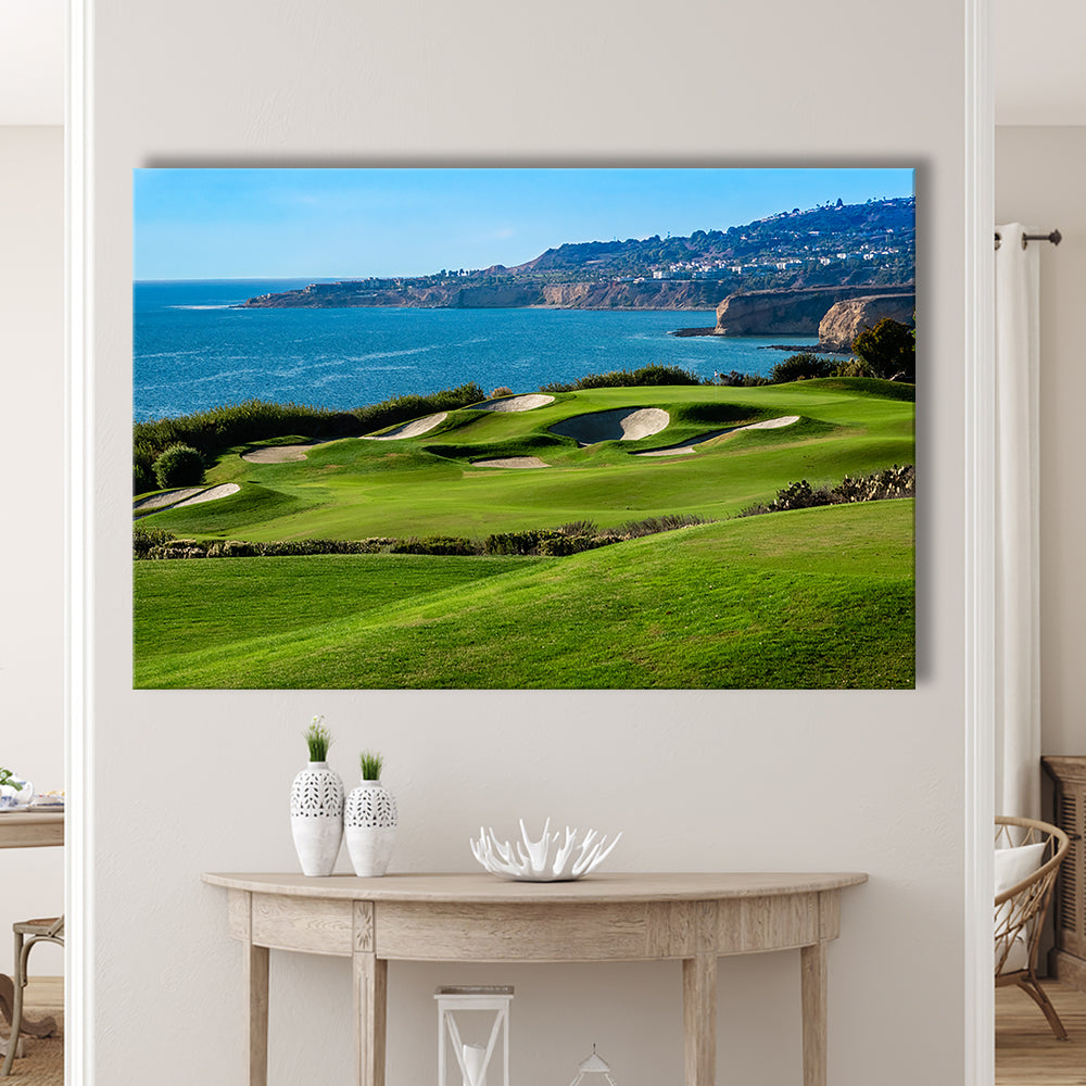 The Trump National Golf Course, In Rancho Palos Verdes California, Golf Art Print