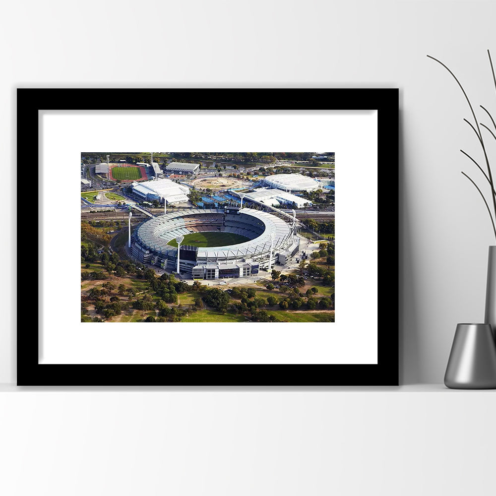 The Wanderers Stadium, Stadium Canvas, Sport Art, Gift for him, White Border Framed Art Print Wall Decor