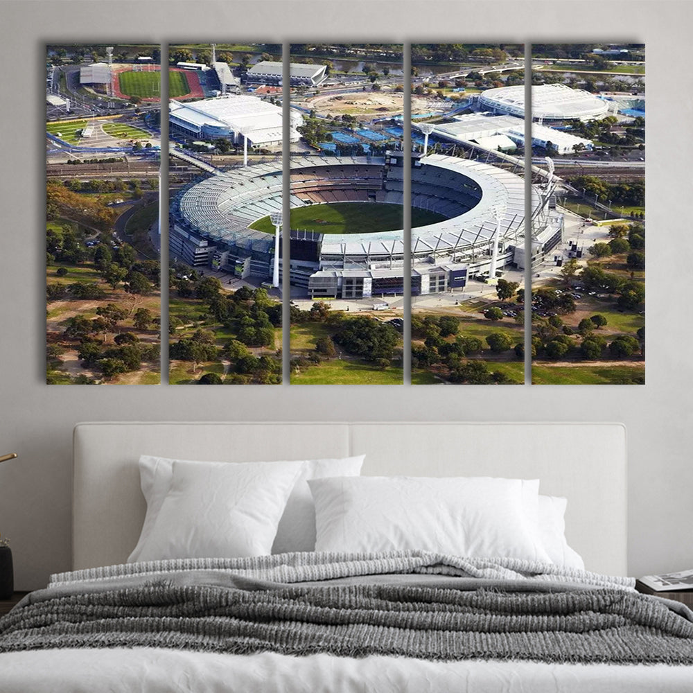 The Wanderers Stadium, Stadium Canvas, Sport Art, 5 Panel B, Extra Large Canvas, Canvas Print Wall Art