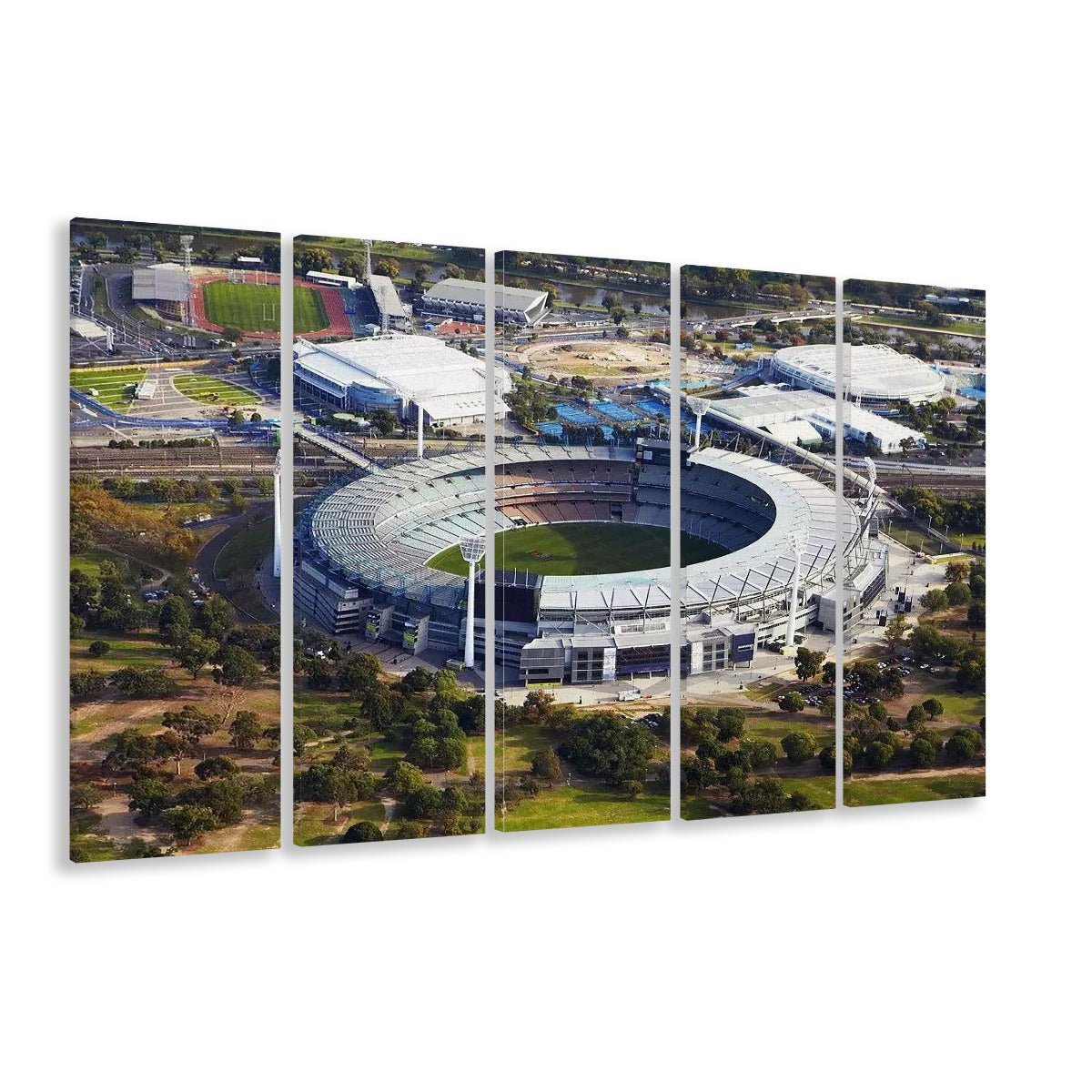 The Wanderers Stadium, Stadium Canvas, Sport Art, 5 Panel B, Extra Large Canvas, Canvas Print Wall Art
