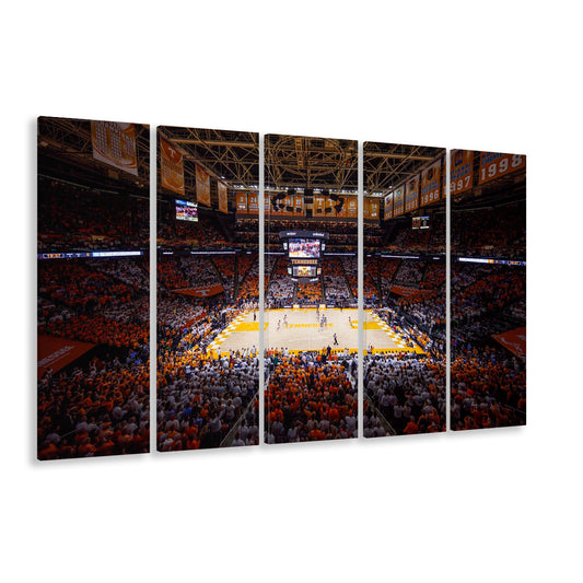 Thompson-Boling Arena, Stadium Canvas, Sport Art, 5 Panel B, Extra Large Canvas, Canvas Print Wall Art