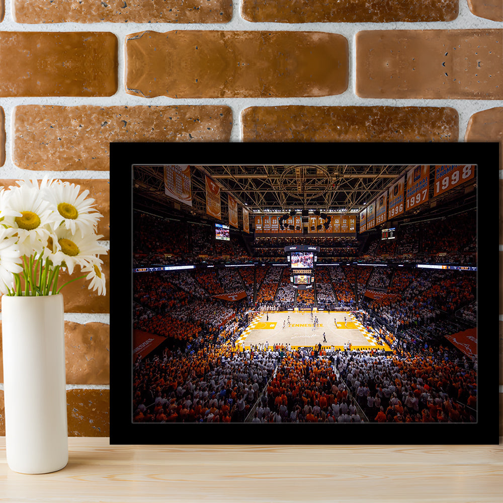 Thompson-Boling Arena, Stadium Canvas, Sport Art, Gift for him, Framed Art Print Wall Decor, Picture Framed