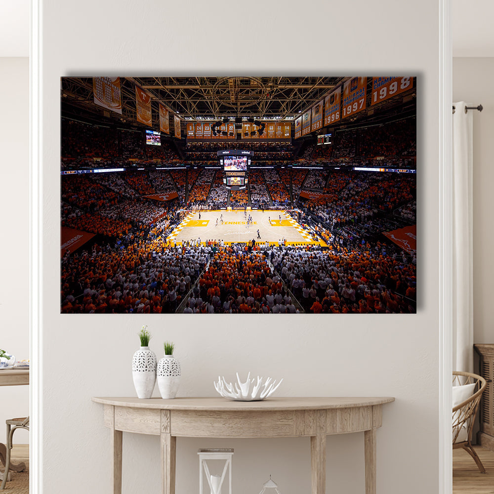 Thompson-Boling Arena, Stadium Canvas, Sport Art, Gift for him, Man Cave Decor, Art Print, Canvas Print Wall Art