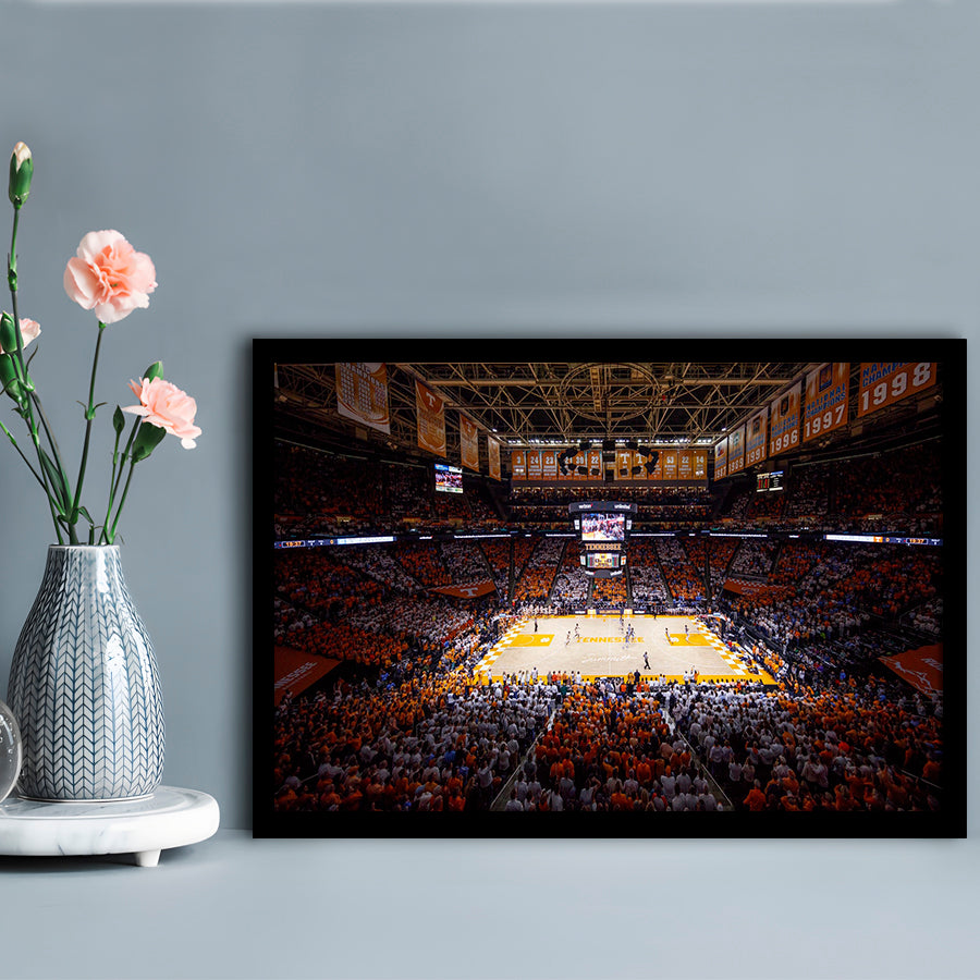 Thompson-Boling Arena, Stadium Canvas, Sport Art, Gift for him, Framed Art Print Wall Decor, Picture Framed