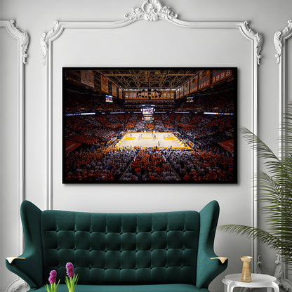 Thompson-Boling Arena, Stadium Canvas, Sport Art, Gift for him, Framed Art Print Wall Decor, Picture Framed