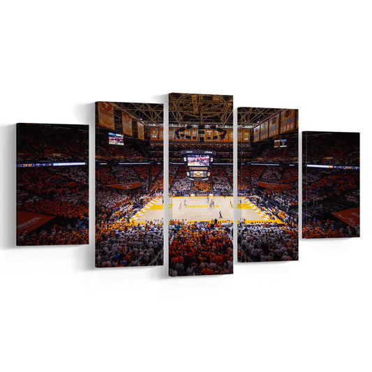 Thompson-Boling Arena, Stadium Canvas, Sport Art, Gift for him, 5 Panel, Large Canvas, Canvas Print Wall Art
