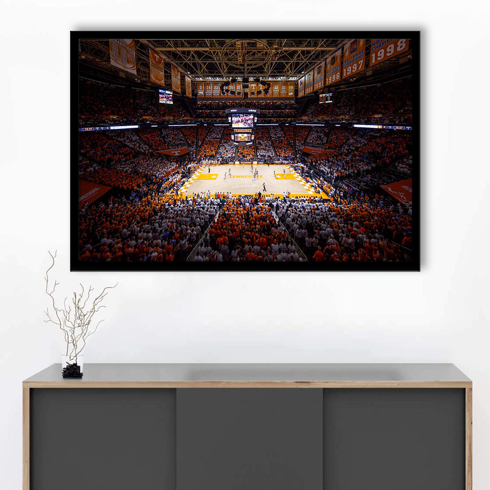 Thompson-Boling Arena, Stadium Canvas, Sport Art, Gift for him, Framed Art Print Wall Decor, Picture Framed