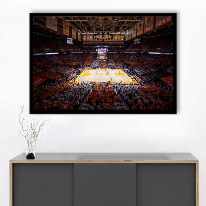 Thompson-Boling Arena, Stadium Canvas, Sport Art, Gift for him, Framed Art Print Wall Decor, Picture Framed