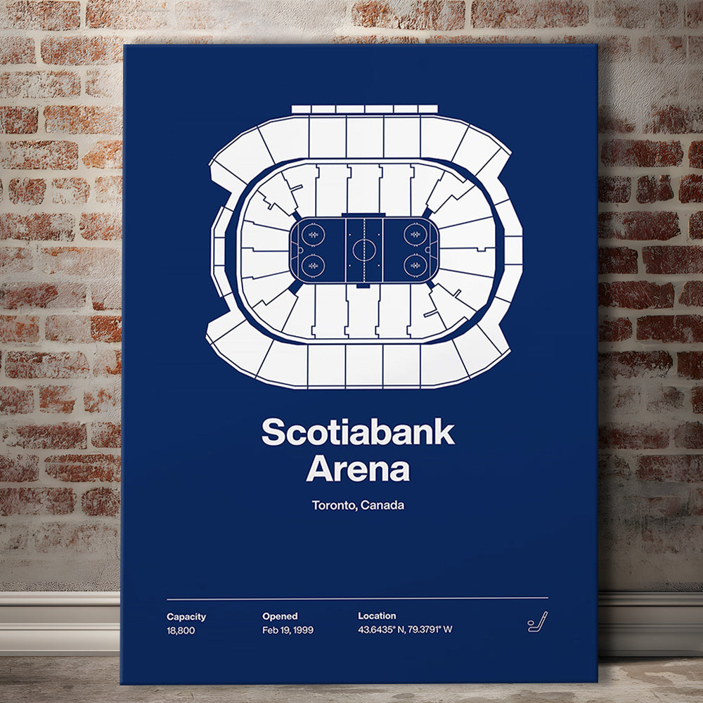 Toronto Maple Leafs Stadium Print, Scotiabank Arena Print, Fan Gifts, Sport Art, Canvas Print Wall Art