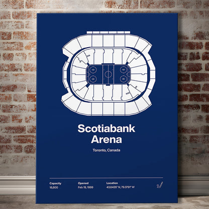Toronto Maple Leafs Stadium Print, Scotiabank Arena Print, Fan Gifts, Sport Art, Canvas Print Wall Art
