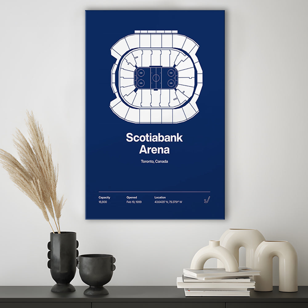Toronto Maple Leafs Stadium Print, Scotiabank Arena Print, Fan Gifts, Sport Art, Canvas Print Wall Art