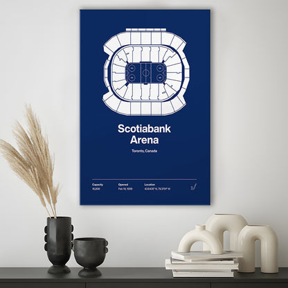 Toronto Maple Leafs Stadium Print, Scotiabank Arena Print, Fan Gifts, Sport Art, Canvas Print Wall Art