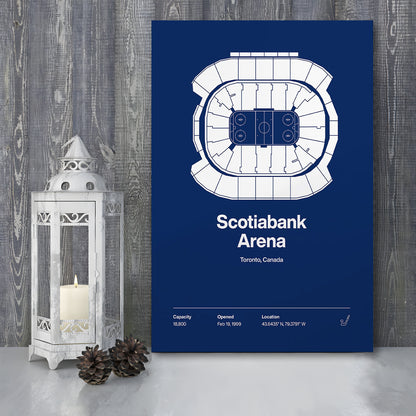 Toronto Maple Leafs Stadium Print, Scotiabank Arena Print, Fan Gifts, Sport Art, Canvas Print Wall Art