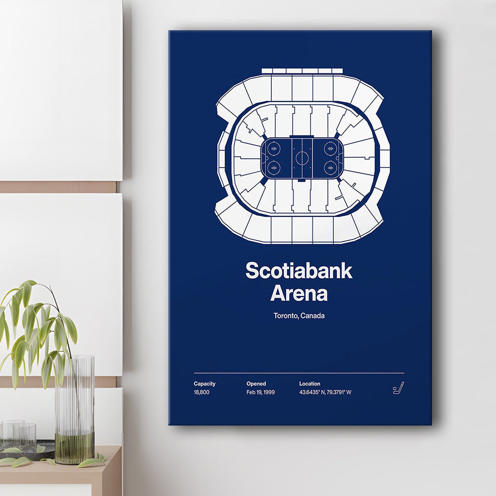 Toronto Maple Leafs Stadium Print, Scotiabank Arena Print, Fan Gifts, Sport Art, Canvas Print Wall Art