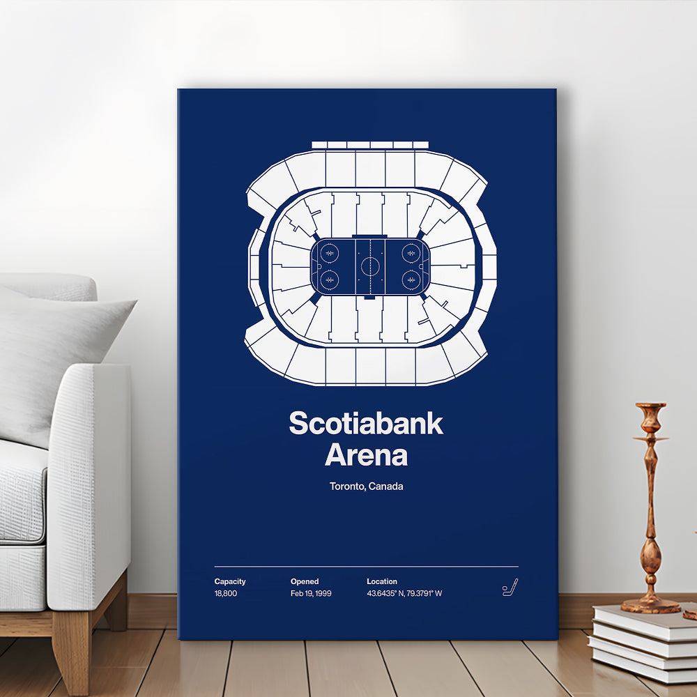 Toronto Maple Leafs Stadium Print, Scotiabank Arena Print, Fan Gifts, Sport Art, Canvas Print Wall Art