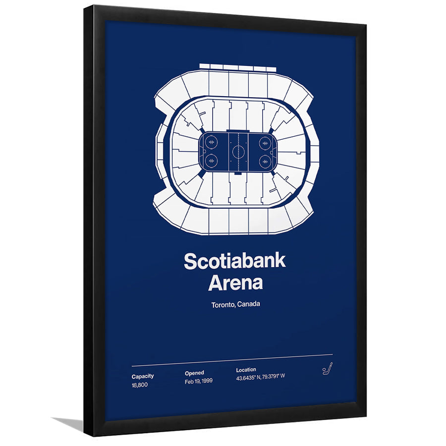Toronto Maple Leafs Stadium Print, Scotiabank Arena Print, Gifts for him, Sport Art, Framed Art Print Wall Decor