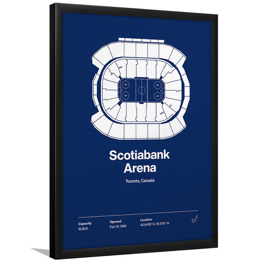 Toronto Maple Leafs Stadium Print, Scotiabank Arena Print, Gifts for him, Sport Art, Framed Art Print Wall Decor
