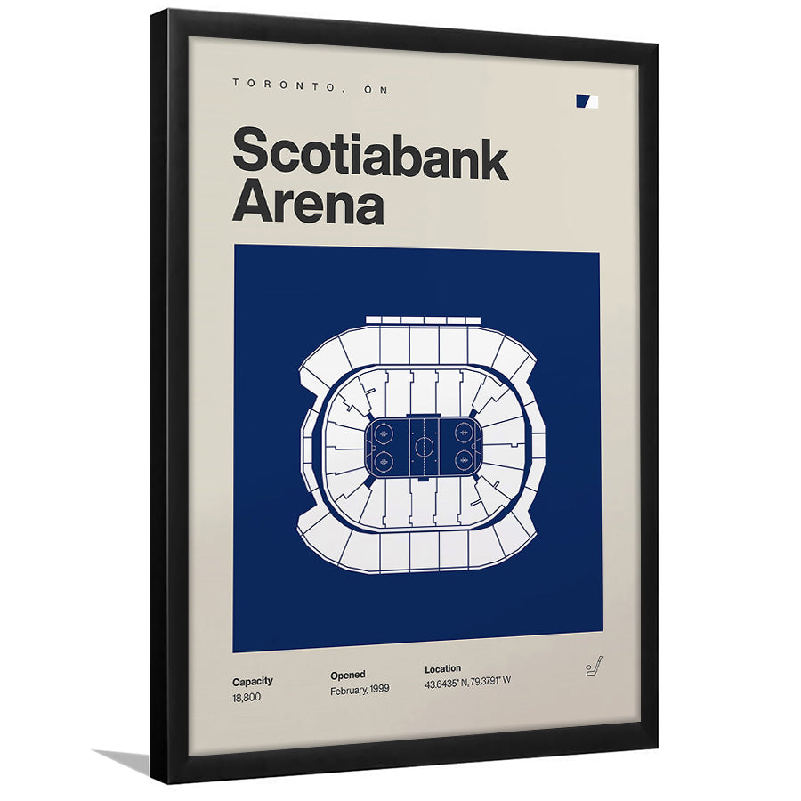 Toronto Maple Leafs Stadium Print, Scotiabank Arena Stadium Print, Gifts for him, Sport Art, Framed Art Print Wall Decor