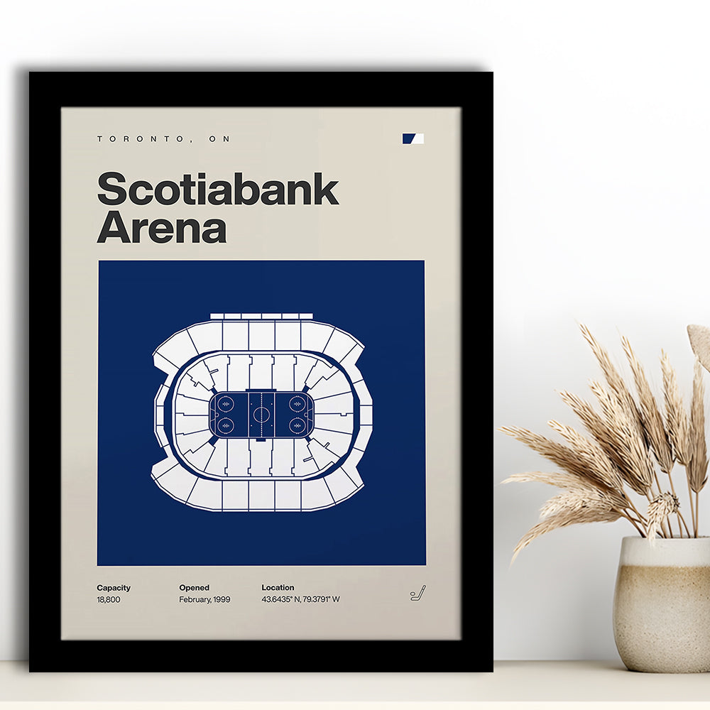 Toronto Maple Leafs Stadium Print, Scotiabank Arena Stadium Print, Gifts for him, Sport Art, Framed Art Print Wall Decor
