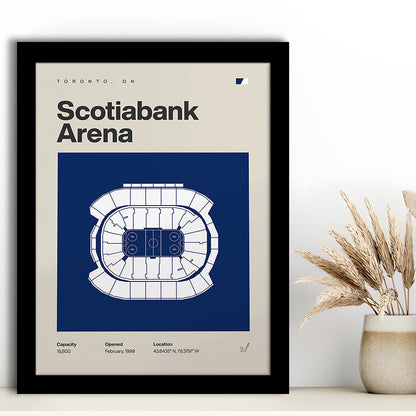 Toronto Maple Leafs Stadium Print, Scotiabank Arena Stadium Print, Gifts for him, Sport Art, Framed Art Print Wall Decor