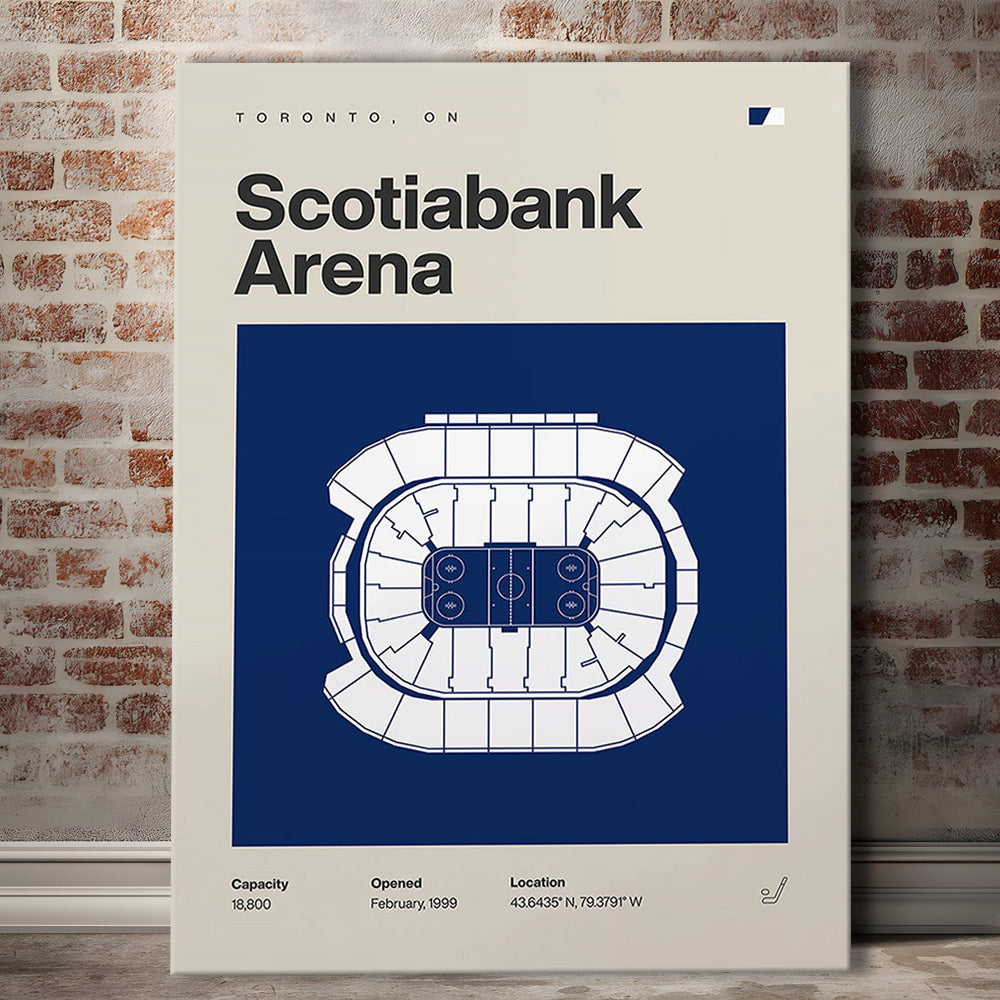 Toronto Maple Leafs Stadium Print, Scotiabank Arena Stadium Print, Fan Gifts, Sport Art, Canvas Print Wall Art