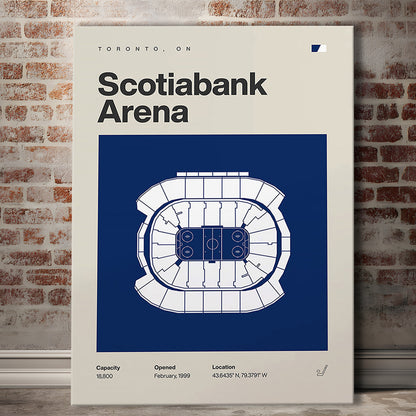 Toronto Maple Leafs Stadium Print, Scotiabank Arena Stadium Print, Fan Gifts, Sport Art, Canvas Print Wall Art