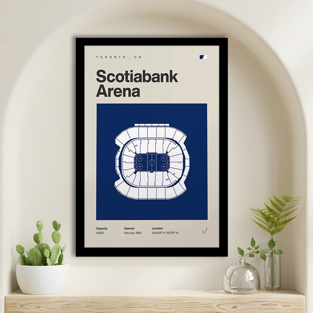Toronto Maple Leafs Stadium Print, Scotiabank Arena Stadium Print, Gifts for him, Sport Art, Framed Art Print Wall Decor