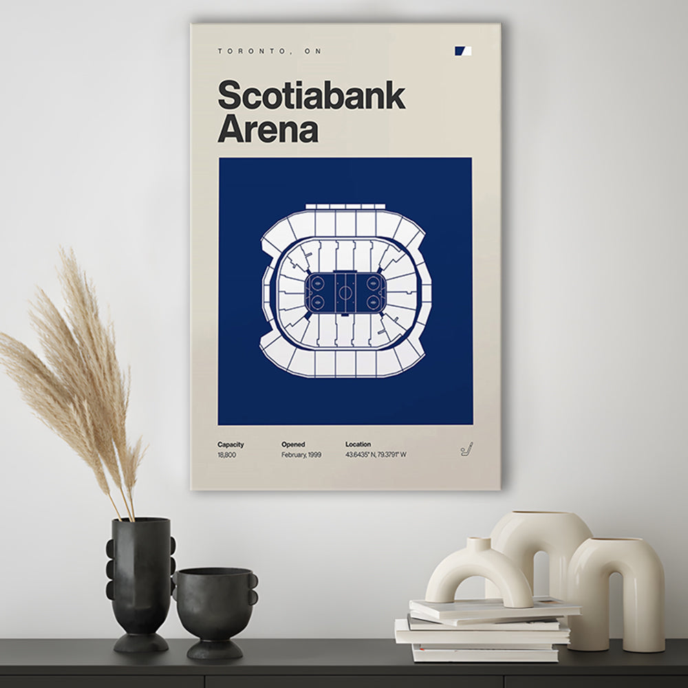 Toronto Maple Leafs Stadium Print, Scotiabank Arena Stadium Print, Fan Gifts, Sport Art, Canvas Print Wall Art