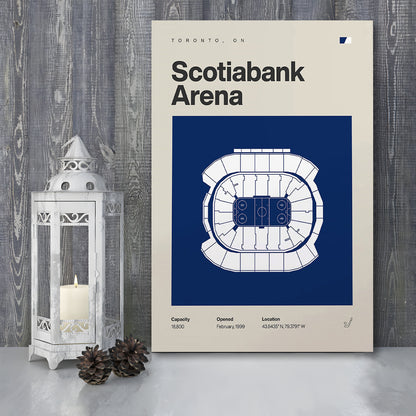 Toronto Maple Leafs Stadium Print, Scotiabank Arena Stadium Print, Fan Gifts, Sport Art, Canvas Print Wall Art