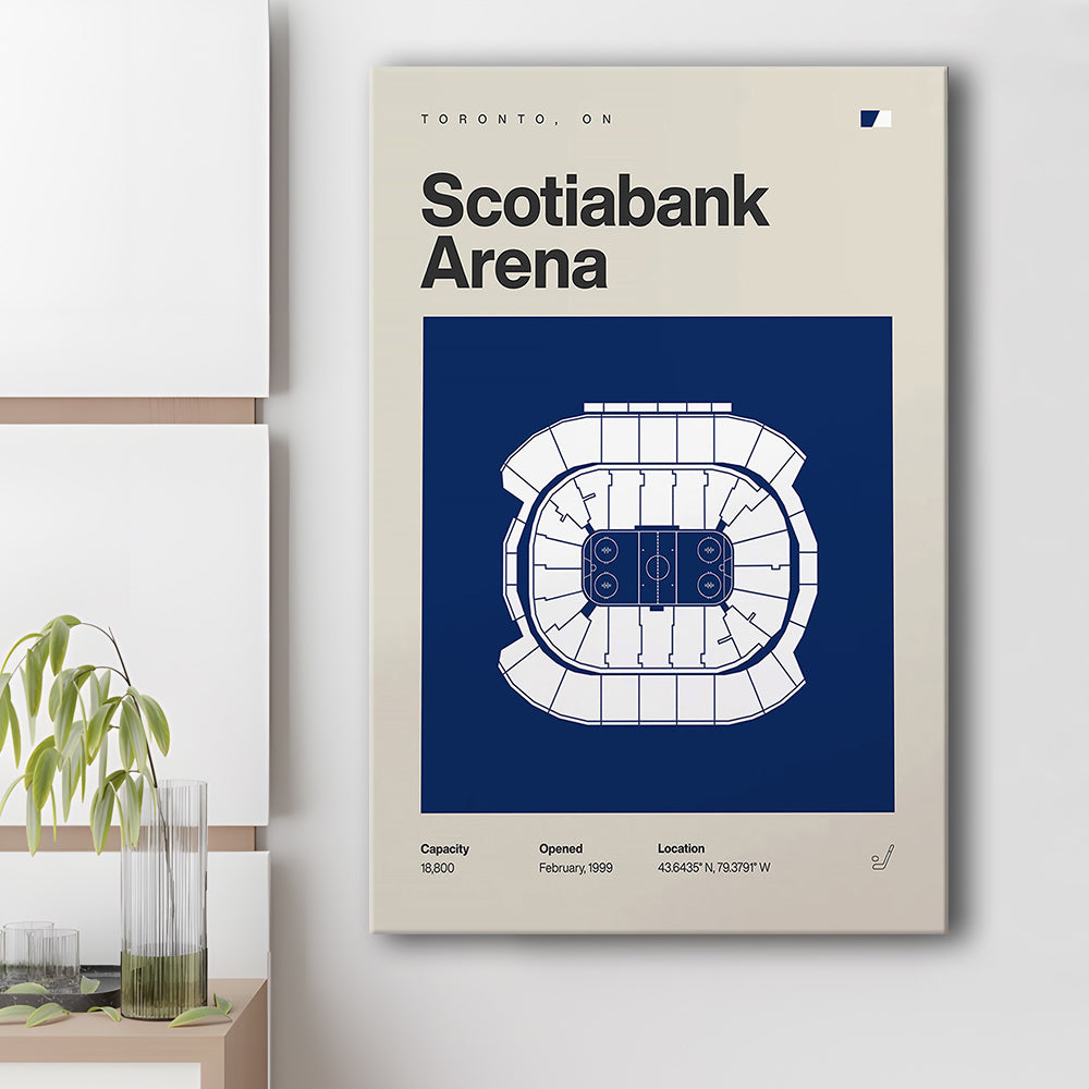 Toronto Maple Leafs Stadium Print, Scotiabank Arena Stadium Print, Fan Gifts, Sport Art, Canvas Print Wall Art