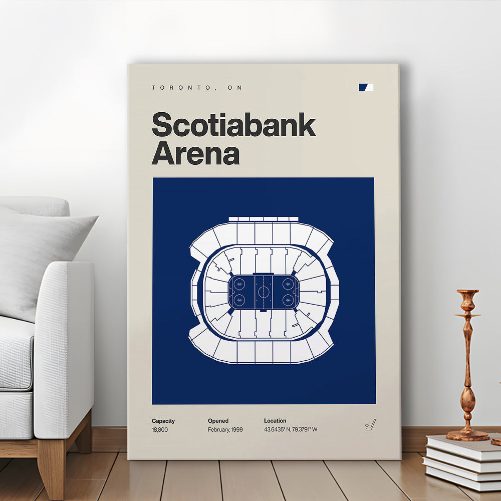 Toronto Maple Leafs Stadium Print, Scotiabank Arena Stadium Print, Fan Gifts, Sport Art, Canvas Print Wall Art